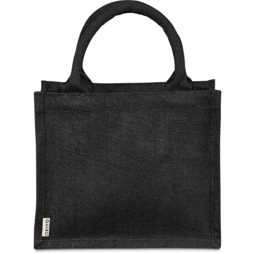 Okiyo Miyag Midi Jute Gift Bag Black Front